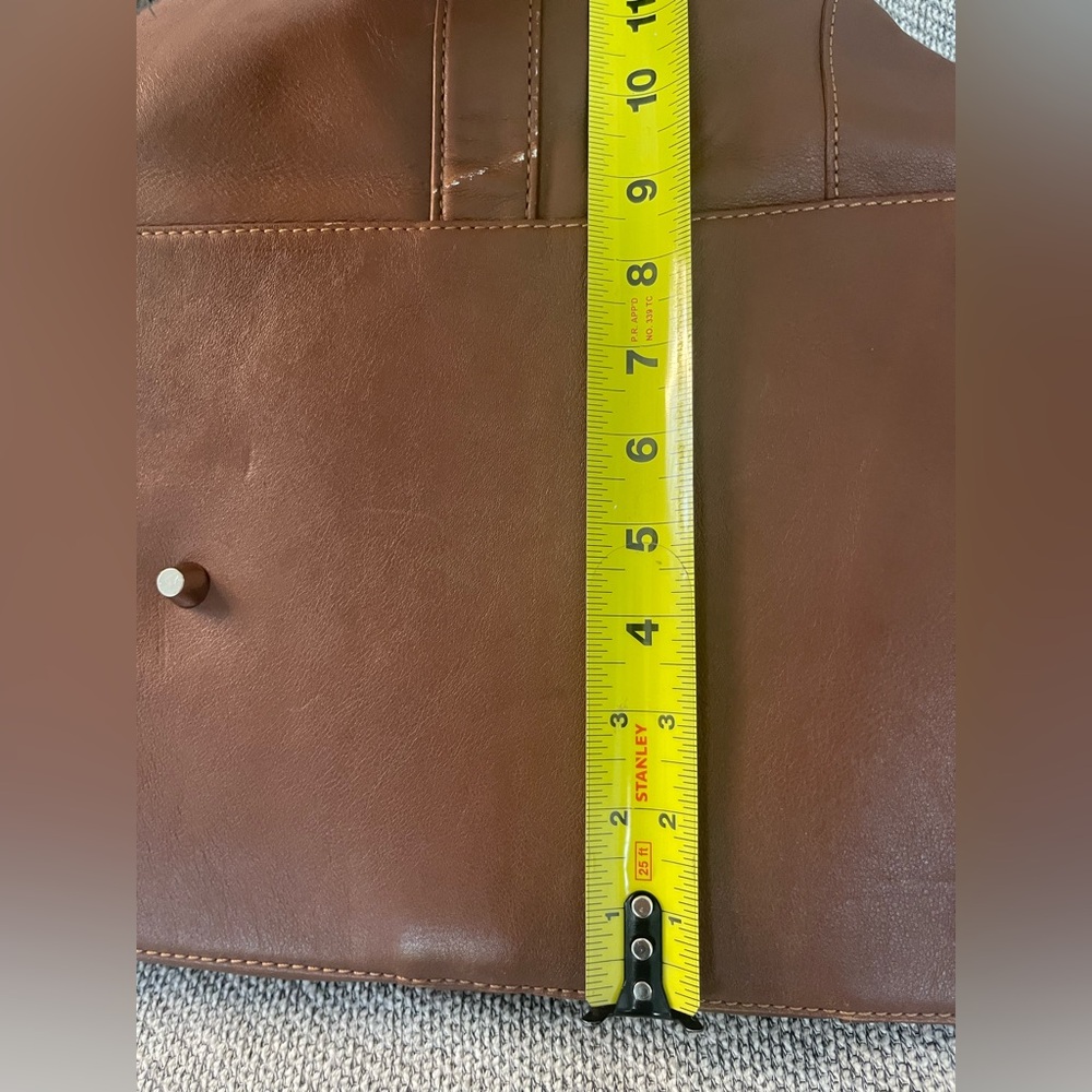 Coach Heavy Brown Leather Travel Duffel Bag with Coach Lock and Key - Picture 5 of 16